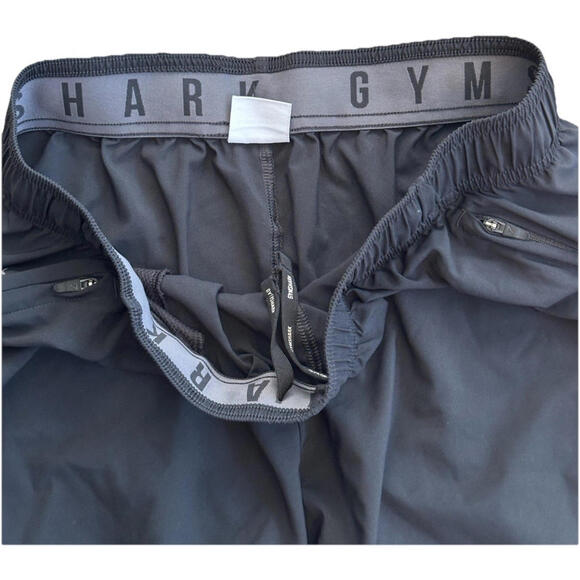 Gymshark Arrival Shorts Mens XL Black Elastic Waist Workout Athletic 7" Inseam - Picture 3 of 6